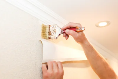 Pose de papier peint à la Rouaudière — revêtements muraux et toiles de verre